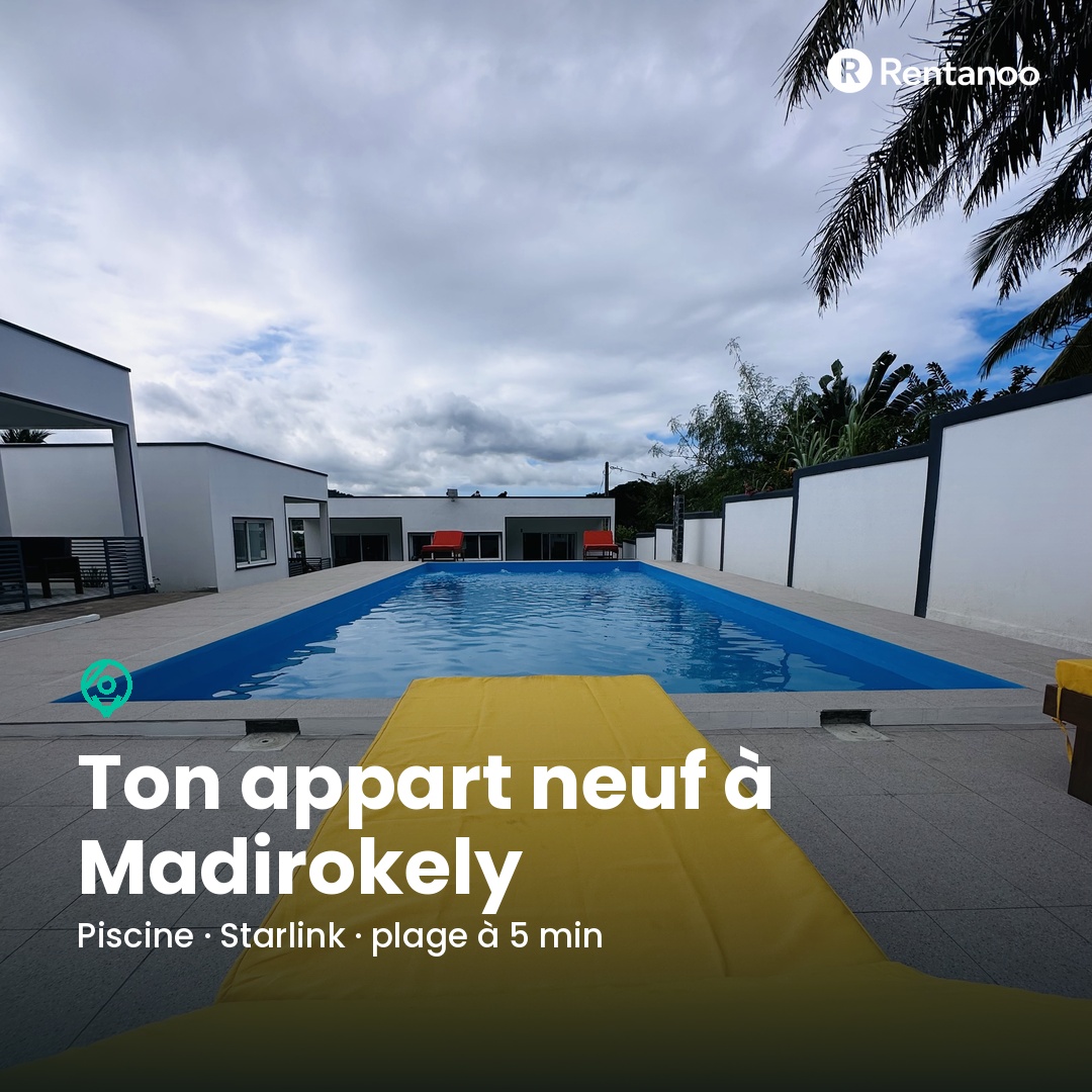Piscine · Ton appart neuf à Madirokely