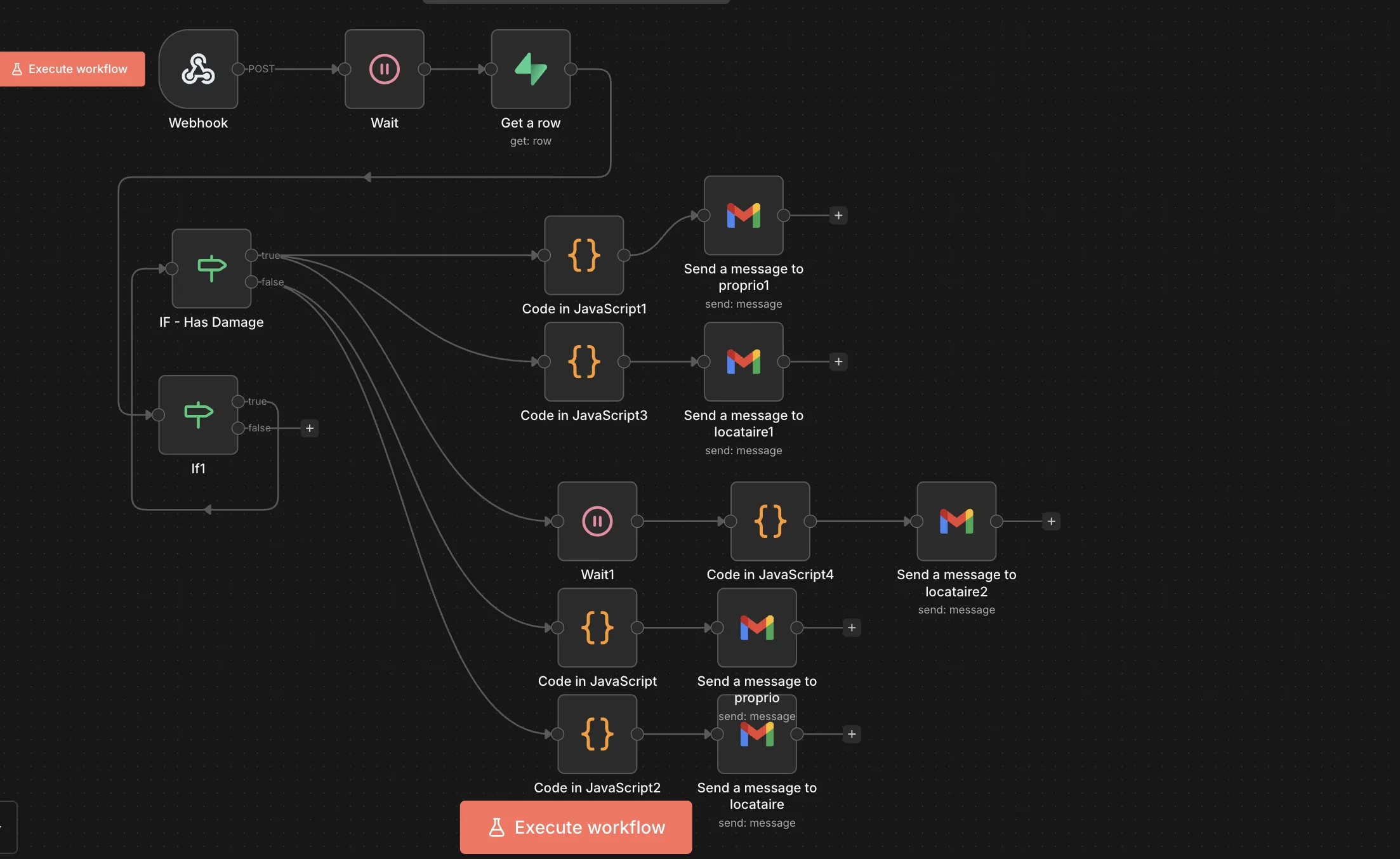 Workflow d'automatisation Rentanoo pour l'état des lieux digitalisé
